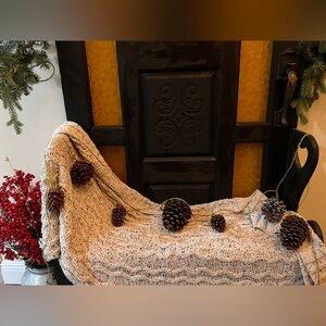 Festive Pinecone Holiday Garland